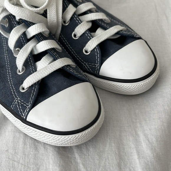 Converse All Star Dainty Low-Top Sneakers - Navy Blue, Size 8 - Picture 4 of 7